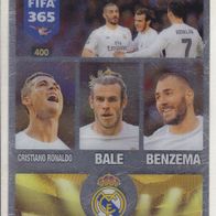 Panini Trading Card Fifa 365 Cristiano Ronaldo Bale Benzema 2017 RAR Plastikkarte
