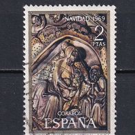 Spanien, 1969, Mi. 1838, Weihnachten, 1 Briefmarke, gest.