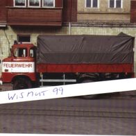 Feuerwehr-Foto DDR Oldtimer VEB IFA LKW Ludwigsfelde W 50 Pritsche-Plane