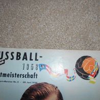 Fussball Weltmeisterschaft 1958 Jahres-Sport-Meister Nr. 2 30. Juni 1958 Fußball