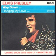 Single-Cover/ Hülle von Elvis Presley - Way Down - 1977 -