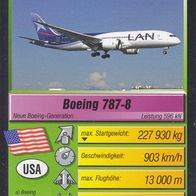 Boeing 787-8 Quartett Sammelkarte Flugzeuge Nr.1D
