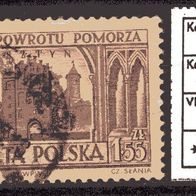 Polen 1954 500. Jahrestag der Gebietsgewinne durch den 2. Thorner-Frieden MiNr. 876 1