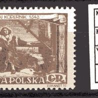 Polen 1953 480. Geburtstag von Nikolaus Kopernikus MiNr. 805 gestempelt
