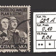Polen 1951 Sechsjahresplan MiNr. 681 A gestempelt