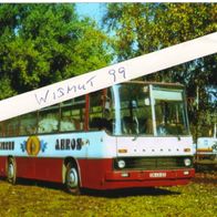 Zirkus-Foto DDR Oldtimer VEB LKW Bus Ikarus 255 Circus Aeros Werksverkehr