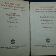 Langenscheidts Taschenwörterbuch Englisch - Deutsch