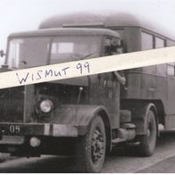 Wismut-Foto DDR Oldtimer SAG SDAG LKW Crossley Sattelschlepperbus Personennahverkehr