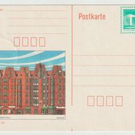 DDR Bild Postkarte 10 Pfg Rostock tief geschnitten * *
