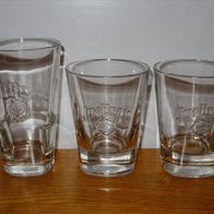 3x Original Jim Beam Whisky Whiskey Glas Gläser Tumbler (2 plus 1) - NEU