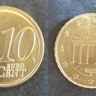 Münze Deutschland: 10 Euro Cent 2002 - G