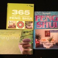 Bücherpaket: "Feng Shui" - 3 gebundene Bücher - aus Sammlungsauflösung