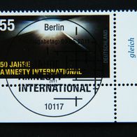 BRD MiNr 2873 80 Jahre Amnesty Eckrand Ersttagsstempel Berlin