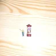 Miniaturfigur „Der kleine Plakatierer“ - neu