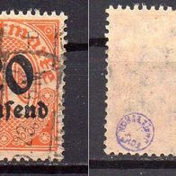 D. Reich Dienst 1923, Mi. Nr. 0090 / D90, Wertziffern, gestempelt geprüft #07673