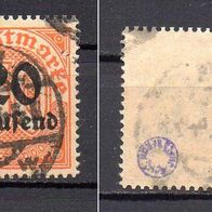 D. Reich Dienst 1923, Mi. Nr. 0090 / D90, Wertziffern, gestempelt geprüft #07684