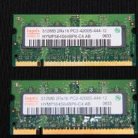 Hynix - 1GB (2x512MB) DDR2 PC2-4200S SO DIMM 200-pol.