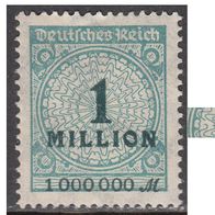 Deutsches Reich  314 * * AP HT "Sprung in der Rosette" #001765