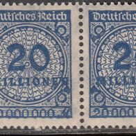 Deutsches Reich  319 * Paar "Sprung in der Rosette" #001766