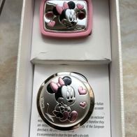 Baby Minnie Mouse Milchzahndose + Schnullerkette von Disney in Rosa