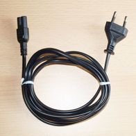 Stromkabel / Netzkabel „schwarz“ (Stecker auf Euro8 Buchse) ca. 1,2m