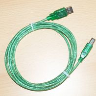 USB-Anschluss Kabel f. Drucker, Scanner ca. 1,5m „Stecker Typ A auf Typ B“