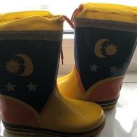 Kinder Gummi Stiefel " Sonne, Mond und Sterne" in Gr.:34 * * * Neuwertig * * *