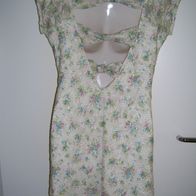 Zara Kleid Minikleid gefüttert Spitze toller Rückenausschnitt Gr. M/ L Rosa Beige
