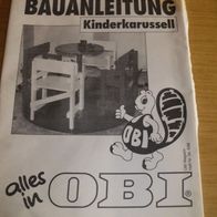 Bauanleitung Kinderkarussel, Obi Magazin Heft Nr. 34, 5/98