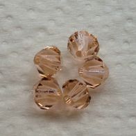 23 Swarovski Perlen 5301, 6 mm, in Light Peach