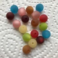19 x Polaris Perlen, 8mm in diversen Farben