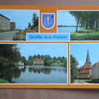 Ansichtskarte Brandenburg 80er Ketzin Kr. Nauen DDR Karte Uferpromenade gelaufen