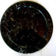Wächtersbach Teller / Platte schwarz weiß marmoriert ca. 31 cm