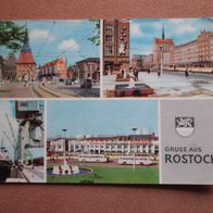 Ansichtskarte Mecklenburg-Vorpommern 60er Rostock Steintor DDR Karte