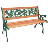 Gartenbank Holz Gusseisen Rosen Parkbank Bank Garten Holzbank Bank