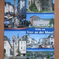 Ansichtskarte Rheinland-Pfalz 90er Jahre Trier Porta Nigra Marktkreuz ungelaufen