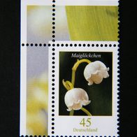 BRD MiNr 2794 Blumen Maiglöckchen Eckrand postfrisch