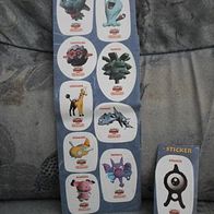 10 Pokemon Aufkleber (TR*)