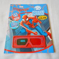 Spider-Man 3D Sticker Action Album mit Brille komplett Marvel Verlag