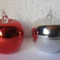 LED-Licht * Weihnachten * Apfel * silber * rot