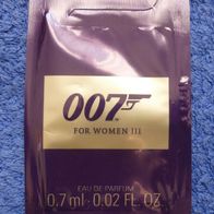 007 For Woman III Eau de Parfum Probe 0,7 ml