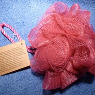 Badeblume Badeball Schaumnetz pink Ø 12 cm Einschäumen