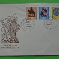 DDR 1969 FDC Mi. Nr. 1521 - 1523 = Lausitzer Volkskunst = Ersttagsbrief = (2)