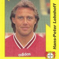 Bayer Leverkusen Panini Sammelbild 1997 Hans-Peter Lehnhoff Bildnummer 142
