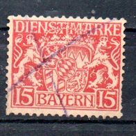 Bayern Dienstmarken Nr. 22 - 1 gestempelt (2128)