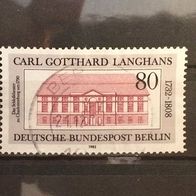 Berlin 684 Karl Gotthard Langhans sauber gestempelt in Berlin M€ >1,60 #d0107c