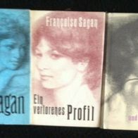 Francoise Sagan: 3 gebundene Bücher "Ein verlorenes Profil, Edouard und Beatrice + Ei