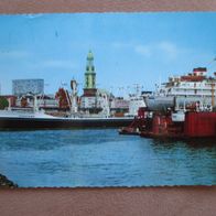 Ansichtskarte Hamburg Hafen MIchel 70er Jahre