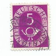 Briefmarke BRD: 1951 - 5 Pfennig - Michel Nr. 125