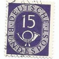Briefmarke BRD: 1951 - 15 Pfennig - Michel Nr. 129